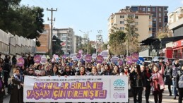 Nilüferli bayanlardan şiddete karşı tek ses