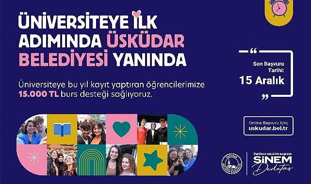 Üsküdar Belediyesi’nden Üniversiteyi Kazananlara 15 Bin Lira Burs Takviyesi