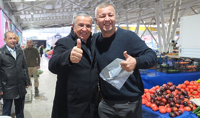 Lider Topaloğlu’ndan pazar esnafına çorba ikramı