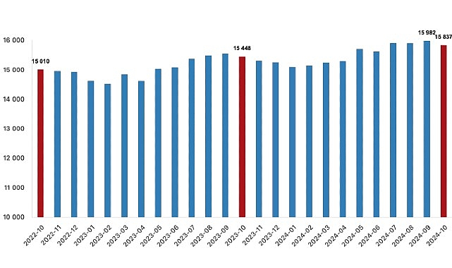Tüik: Fiyatlı çalışan sayısı yıllık %2,5 arttı