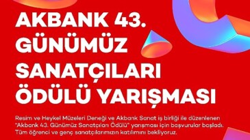 Akbank 43. Günümüz Sanatkarları Mükafatı Yarışı için Müracaatlar Başladı!