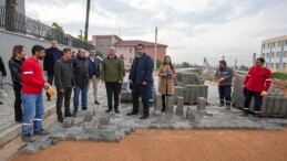 Gaziemir’in yollarında ağır çalışma