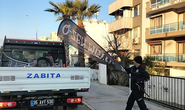Güzelbahçe Belediyesi Zabıta Grupları Kaldırım İşgaline Geçit Vermiyor