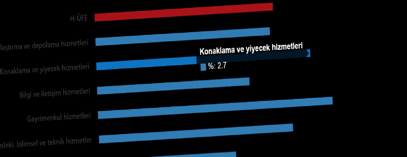 Aylık ve Sektörlere Göre Güncel Değişim Oranları