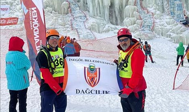 İnegöllü Sportmen Buz Tırmanış Türkiye Şampiyonu Oldu