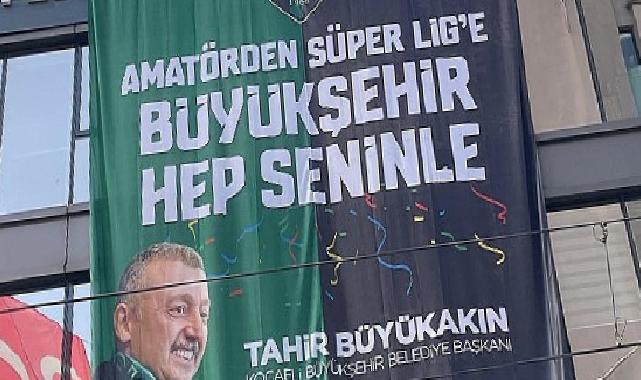 Kocaeli Büyükşehir Belediyesi’nden Kocaelispor Sevinci