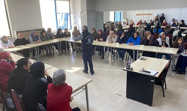 KOMEK kursiyerlerine afet şuuru eğitimi