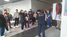 Şehir Hastanesi çalışanına acil durumu eğitimi