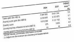 Turizm Gelirleri ve Ziyaretçi İstatistikleri 2025 İlk Çeyrek Raporu