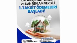 Canik’te 2025 Yılı Emlak ve Çevre Temizlik Vergisi Birinci Taksit Ödemeleri Son Gününe Yaklaşıyor