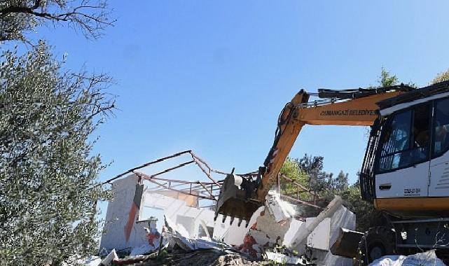 Osmangazi Belediyesi Kaçak Yapılara Karşı Sıkı Mücadeleye Devam Ediyor