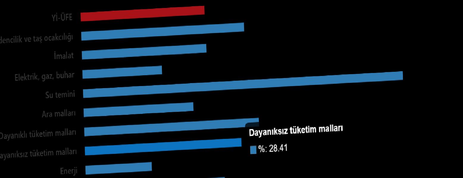 Yİ-ÜFE Yıllık ve Aylık Değişim Oranları Nisan 2025