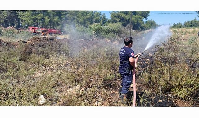 Antalya Büyükşehir İtfaiyesi’nden orman yangınlarına müdahale
