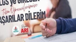 Arı “LGS’ye Girecek Öğrencilere Muvaffakiyetler Diliyorum”