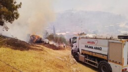 Başkan Aydın İsmetiye’deki yangın bölgesinde