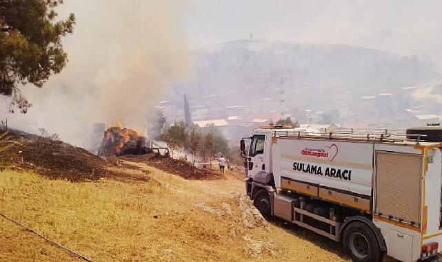 Başkan Aydın İsmetiye’deki yangın bölgesinde