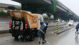 Canik’te Sağanak Yağışa Karşı Aktif Çaba