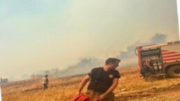 Foça-Aliağa arasında çıkan yangına müdahale sürüyor