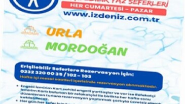 İZDENİZ’in Yaz Seferleri ile istikamet Urla ve Mordoğan