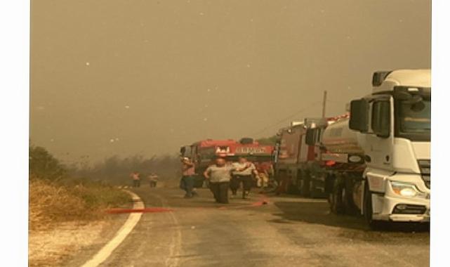 İzmir itfaiyesi tüm gücüyle alanda