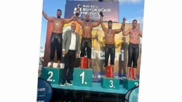 Kemer Belediye güreşçisinden ikincilik