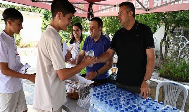 Kemer Belediyesi’nden LGS’ye giren öğrencilere su ve şeker