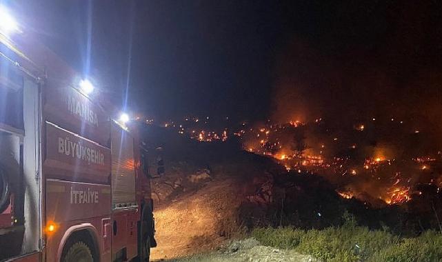 Manisa Büyükşehir’den İzmir’deki Orman Yangınlarına Söndürme Desteği
