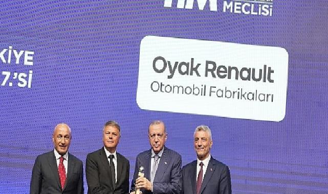 Oyak Renault, Türkiye’nin en büyük 7. ihracatçısı oldu