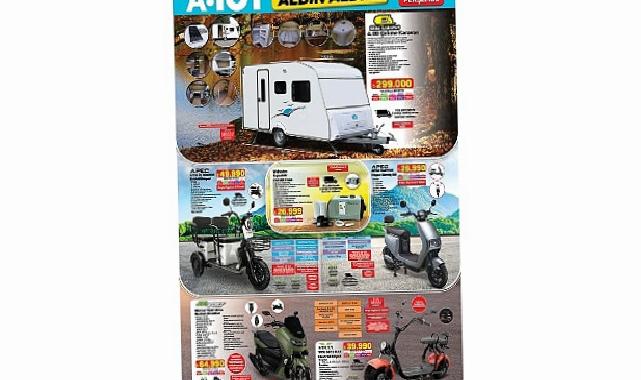 A101 10 Temmuz Prestijiyle Moped, Karavan ve Teknolojik Eserleri Tüketicilere Sunuyor