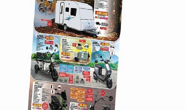 A101 10 Temmuz Prestijiyle Moped, Karavan ve Teknolojik Eserleri Tüketicilere Sunuyor
