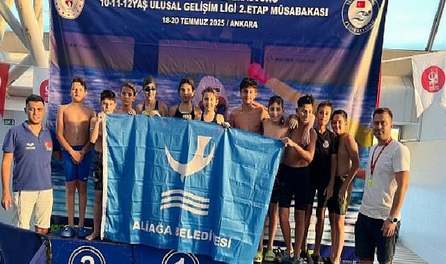 Aliağalı Yüzücüler Ankara’da Göz Doldurdu