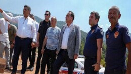 Başkan Dutlulu Yangın Bölgelerinde İncelemelerde Bulundu