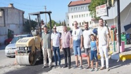 Burhaniye Sanayi Sitesi’nde Asfalt Yama Çalışmaları Başladı