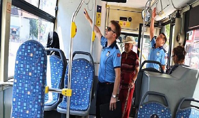 Büyükşehir grupları halk otobüslerinde klima kontrollerini sürdürüyor