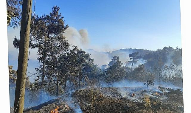 Büyükşehir gruplarından Akhisar’daki yangına müdahale
