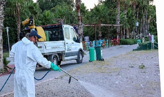 Büyükşehir vektörel uğraş çalışmalarını mesire alanlarında da sürdürüyor