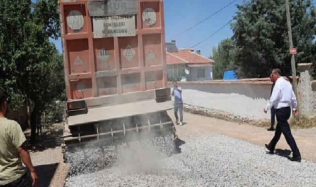İçeriçumra’da 35 Kilometrelik Yolun Asfalt Çalışmaları Başladı