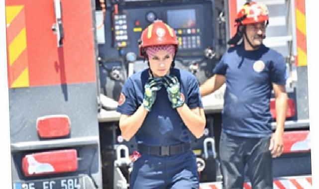 İzmir İtfaiyesi Çeşme’nin dört bir yanında misyon başında