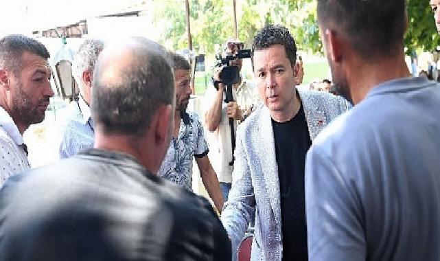 Lider Erkan Aydın yangın bölgesinde