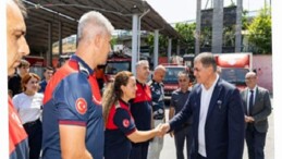 Lider Tugay’dan ateş savaşçılarına teşekkür ziyareti
