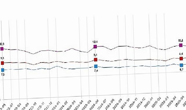 Mevsim tesirinden arındırılmış işsizlik oranı yüzde 8,6 düzeyinde gerçekleşti