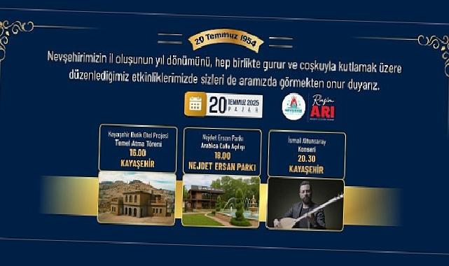 Nevşehir Belediyesi Gururla Sunar; Üçü Bir Ortada