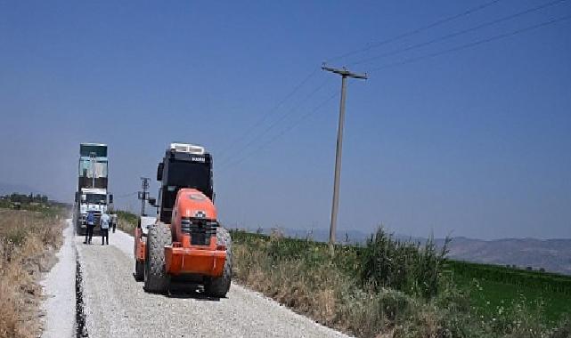 Pazarköy-Gördes İrtibat Yolunda Sathi Kaplama Çalışmaları Tamamlandı