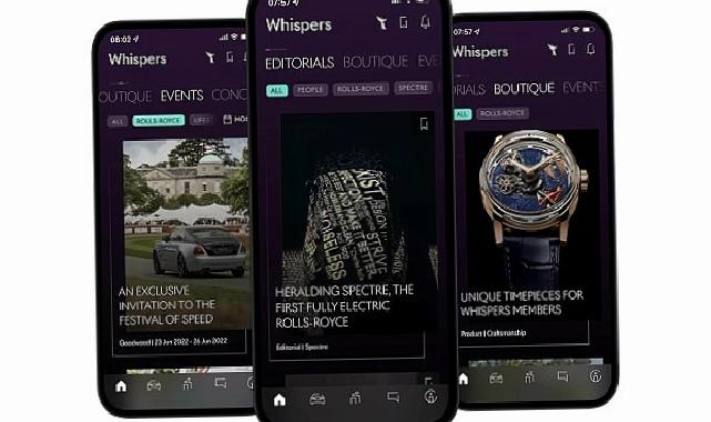 Rolls-Royce sahiplerine özel bir dünya; Whispers