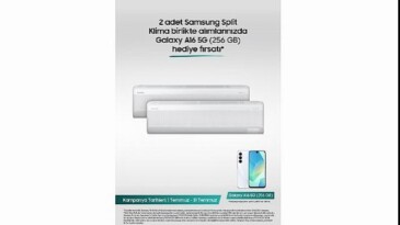 Samsung Split Klimalarda 2’li alımda Galaxy A16 5G telefon ikram fırsatı!