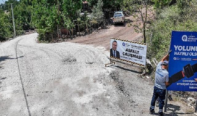 Serik Haskızılören Mahallesi yeni yoluna kavuştu