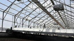 Solar Çamur Kurutma Tesisi’nde 15 ton çamur kurutuluyor