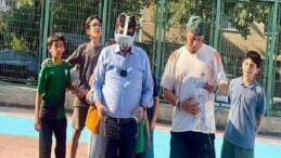 Basketbol alanları liselilerin dizaynlarıyla güzelleşiyor