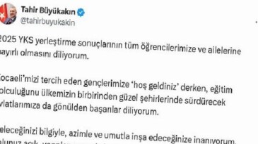 Büyükakın üniversiteyi kazanan öğrencileri tebrik etti