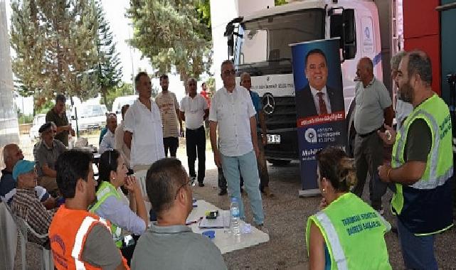 Büyükşehir Alanyalı çiftçilere 10 ton kaolin kili dağıttı